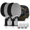 Senston Table Tennis Rackets Set,Professional Ping Pong Paddle Set for 4 Players, Composite Rubber Table Tennis Paddles, Indoor or Outdoor Games. view 1