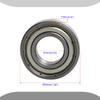 Aopin 6002Z Skateboards Bearings Ball Bearings 0.60 x OD 1.26 Inch Double Iron Sealed Miniature, Applicable for Skateboards, 3D Printer Inline Skates Roller Skates Longboards Scooters,2 Pcs view 2