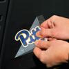 WinCraft NCAA Pittsburgh Panthers Pitt Logo 4" x 4" inch Outdoor Color Vinyl Decal view 2