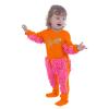 Baby One Casual Romper Newborn Infant Baby Girls Boys Crawling Baby Letter Mop Romper Jumpsuit Orange view 2