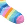 winying Colorful Striped Thigh High Stockings Over The Knee Socks/Elbow Length Gloves for Halloween Costume Fun Party Cosplay Pink Gloves view 4