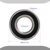 Aopin 6002-2RS Skateboards Bearings Ball Bearings ID 0.60 x OD 1.26 Inch Applicable for Skateboards, 3D Printer, Inline Skates, Roller Skates, Longboards, Scooters, 6 Pcs view 2
