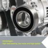Aopin 6002-2RS Skateboards Bearings Ball Bearings ID 0.60 x OD 1.26 Inch Applicable for Skateboards, 3D Printer, Inline Skates, Roller Skates, Longboards, Scooters, 6 Pcs view 3