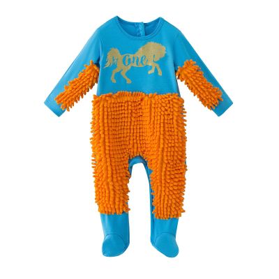 Baby One Casual Romper Newborn Infant Baby Girls Boys Crawling Baby Letter Mop Romper Jumpsuit