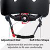 OUWOR Adult Skateboard Bike Helmet for Men and Women, Lightweight Adjustable, Multi-Sport for Bicycle Skate Scooter (Black, Large) view 3