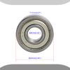 Aopin 609Z Skateboards Bearings Ball Bearings 0.35 x OD 0.94 Inch Double Metal Sealed Miniature, Applicable for Skateboards, 3D Printer Inline Skates Roller Skates Longboards Scooters, 8 Pcs view 2