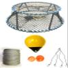 KUFA Sports Vinyl Coated Heavy Duty Tower Style Prawn Trap with 400' Rope, Yellow Float, Vented Bait Jar & Harness Combo (CT130+PAQ305+HA5) view 1