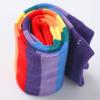 Alvivi Fashion Rainbow Socks Striped Long Knee High Socks/Arm Warmer Fingerless Gloves Women Girls Fancy Dress Accessories Rainbow Color Socks view 3