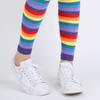 Alvivi Fashion Rainbow Socks Striped Long Knee High Socks/Arm Warmer Fingerless Gloves Women Girls Fancy Dress Accessories Rainbow Color Socks view 4