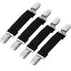Zkptops 2 Pairs Mitten Clips for Kids Toddlers Baby Elastic Glove Clips Winter Mitten Clips Gloves Holder Strap Hook Attachment String Clothes Dress Cinch Clips Shirt Shawl Sweater Waist Clips (Black) view 1