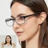 Anti Fog Safety Glasses for Women Men TR90 Blue Light Blocking Glasses Clear Anti Scratch UV Protection Square Frame view 3