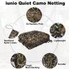 iunio Camo Netting, Camouflage Netting, Quiet Hunting Blinds, Military Shade Netting, Lightweight, Noise-Free, Great for Duck Hunting, Turkey Hunting, Photography, Decoration, Concealment, Covering view 3