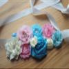 nania maternity pregnancy sash for Mon to be baby shower sash flower sash (Pink blue) view 3