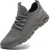 Damyuan Mens Lightweight Athletic Running Walking Gym Shoes Casual Sports Fashion Sneakers Walking Shoes Dark Grey,8 view 1