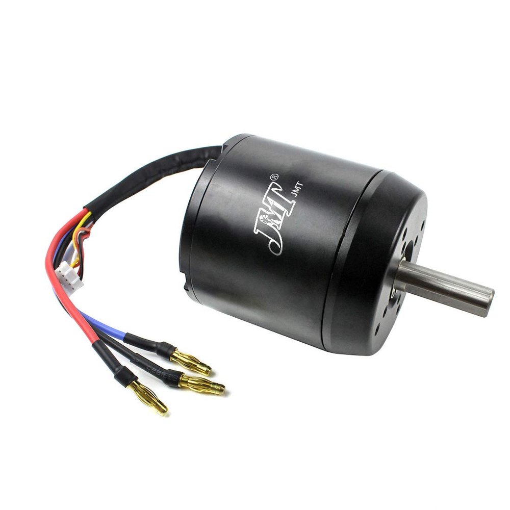 JMT High Efficiency 6374 170KV Sensored&Sensorless Brushless Motor 2800W 24V/36V for Four-Wheel Balancing Scooters Electric Skateboards Bike Model Airplane Robot Underwater Scooter (With Motor Holzer)