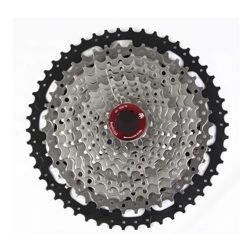 ZTZ 8/9/10/11 Speed Cassette, Ultralight Mountain Bike Cassettes Fit for Shimano/SRAM XC AM DH MTB BMX Chains Chainrings (9S-11-46T)