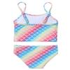 Moily Toddler Girls Mermaid Bikini Set Ruffles Tank Top with Bottom Swimsuit Bathing Suit Beachwear Gradient Color 1-2 view 4