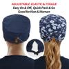 ABAMERICA Working Caps with Button and Sweatband, Adjustable Working Hats for Women Men, One Size (Tie Back or Toggle) view 2