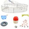 KUFA Sports 30"x12" Stainless Steel Crab Trap & Accessories Combo with Bait Bag with Rubber Easy Locker (Stretched mesh Size 3/4") (CT120+CAL31+ZIN) view 1