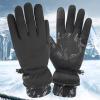 Cycling Gloves, Running Gloves, Touch Screen, Non-Slip, Waterproof, Windproof, Sports Winter Gloves (Color : Black) view 2