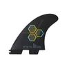 FCS 2 CI PC Tri-Fin Set Black L view 1