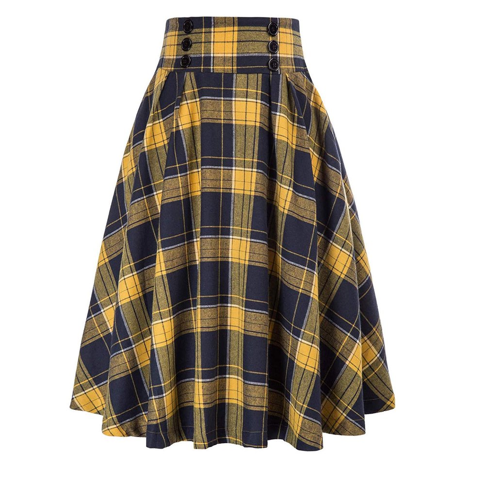 NREALY New Women's High Waist Pleated A Line Long Skirt Front Slit Belted Maxi Skirt