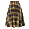 NREALY New Women's High Waist Pleated A Line Long Skirt Front Slit Belted Maxi Skirt view 2