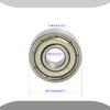 Aopin 606ZZ Skateboards Bearings Ball Bearings 0.23 x OD 0.67 Inch Double Metal Sealed Miniature, Applicable for Skateboards, 3D Printer Inline Skates Roller Skates Longboards Scooters, 8 Pcs view 2