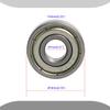 Aopin 607Z Skateboards Bearings Ball Bearings 0.27 x OD 0.74 Inch Double Metal Sealed Miniature, Applicable for Skateboards, 3D Printer Inline Skates Roller Skates Longboards Scooters, 8 Pcs view 2
