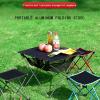 Daoyuan Outdoor Portable Folding Chairs Camping Ultralight Aluminum Collapsible Small Step Slacker Stool for Fishing Camp Traveling Hiking Beach Garden BBQ Lightwight Waterproof Stool view 3