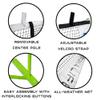 RayaLife Portable Pickleball Net & Badminton Net 2 in 1-22ft Width Standard Net Size- Indoor & Outdoor Multi-Sport Net  Weatherproof, Durable, Easy Assembly view 2