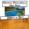 RayaLife Portable Pickleball Net & Badminton Net 2 in 1-22ft Width Standard Net Size- Indoor & Outdoor Multi-Sport Net  Weatherproof, Durable, Easy Assembly view 3