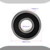 Aopin Skateboards Bearings Ball Bearings 6000-2RS (ID 10 x OD 26 x T 8 mm) Applicable for Skateboards, 3D Printer, Inline Skates, Roller Skates, Longboards, Scooters, 2 Pack view 2