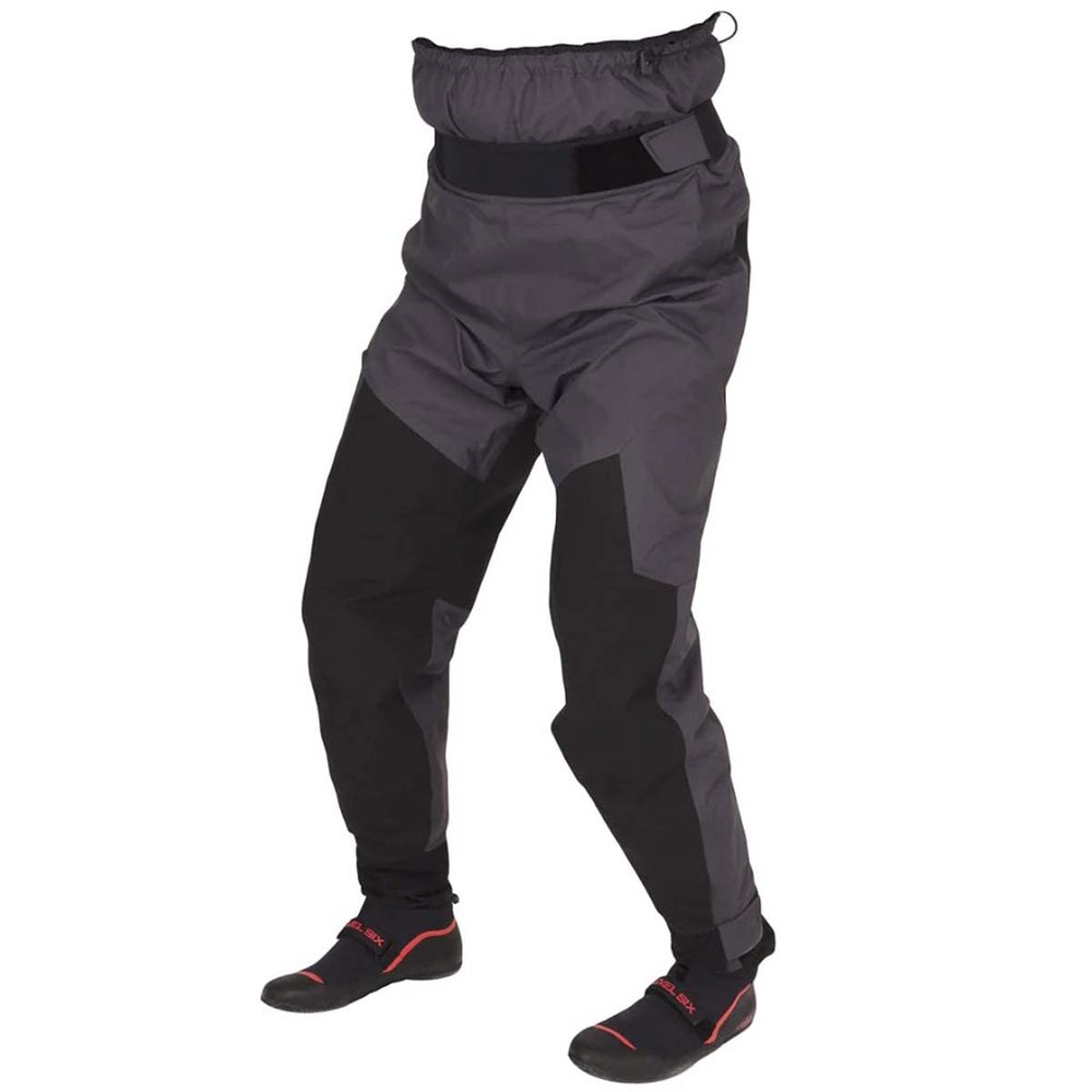 Level Six Surge Semi-Dry Paddling Pants-Charcoal-S