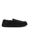 Lamo Footwear Men's Harrison Wool Slippers Moc Toe Black 9 D view 2