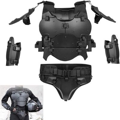 NW Airsoft Tactical Armor Set, Adjustable Tactical Molle Chest Protector, Adjustable Elbow Shoulder Guard Battle Belt, CS Role Playing Movie Costume, Bk