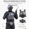 NW Airsoft Tactical Armor Set, Adjustable Tactical Molle Chest Protector, Adjustable Elbow Shoulder Guard Battle Belt, CS Role Playing Movie Costume, Bk view 4