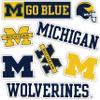 Desert Cactus University of Michigan Sticker Wolverines UM U of M Sticker Vinyl Decals Laptop Water Bottle Car Scrapbook Sheet T2 (Type 2) view 1