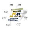 Desert Cactus University of Michigan Sticker Wolverines UM U of M Sticker Vinyl Decals Laptop Water Bottle Car Scrapbook Sheet T2 (Type 2) view 4