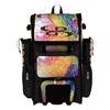 Boombah Superpack Hybrid Rolling Bat Bag - Rainbow Splatter Bat Pack Multicolor - Wheeled & Backpack Version view 1