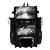 Boombah Superpack Hybrid Rolling Bat Bag - Glacier Bat Pack Black/White - Wheeled & Backpack Version view 1