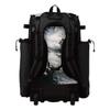 Boombah Superpack Hybrid Rolling Bat Bag - Glacier Bat Pack Black/White - Wheeled & Backpack Version view 3