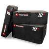 Meister PROFOAM Plyo Boxes - Foam Plyometric Jump Boxes for Professional Gyms - Black - 3 Box Set (18", 12", 6") view 2