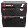 Meister PROFOAM Plyo Boxes - Foam Plyometric Jump Boxes for Professional Gyms - Black - 3 Box Set (18", 12", 6") view 3