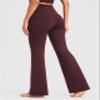 AFITNE Yoga Pants for Women Bootcut Pants with Pockets High Waisted Workout Bootleg Yoga Pants Flared Long Athletic Gym Pants Black - S view 3