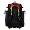 Boombah Superpack Hybrid Rolling Bat Bag - PIxelpop Bat Pack Multicolor - Wheeled & Backpack Version view 3