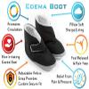 Comfort Finds Mens Edema Boots  Extra Wide & Roomy Swollen Foot Shoes  Soft Adjustable Slippers for Sensitive Skin & Diabetic Feet Relief (Small 7-8 1/2, Black) view 2
