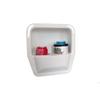 Drink Caddy, Holds 2 Drinks (White - Recessed) view 1