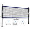 GSE Games & Sports Expert Outdoor Portable Badminton/Volleyball Complete Set with Net System, 4 Badminton Paddles, 3 Shuttlecocks, Volleyball, Boundary Line. Great for Backyards, Parks, Beach, Lawn view 2