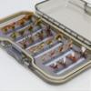 Outdoor Planet 24 Favorite Dry Fly Fishing Flies Assortment | Waterproof Fly Box | Adams, Parachute Adams, Dun Mayfly for Trout Fishing view 1
